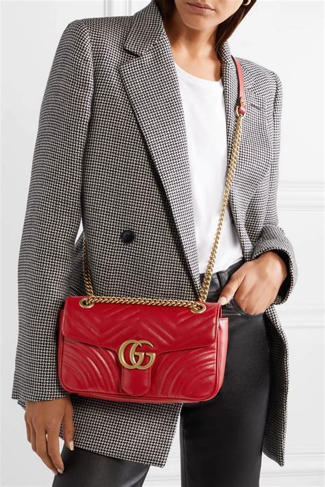 black and red gucci bag|red gucci marmont bag.